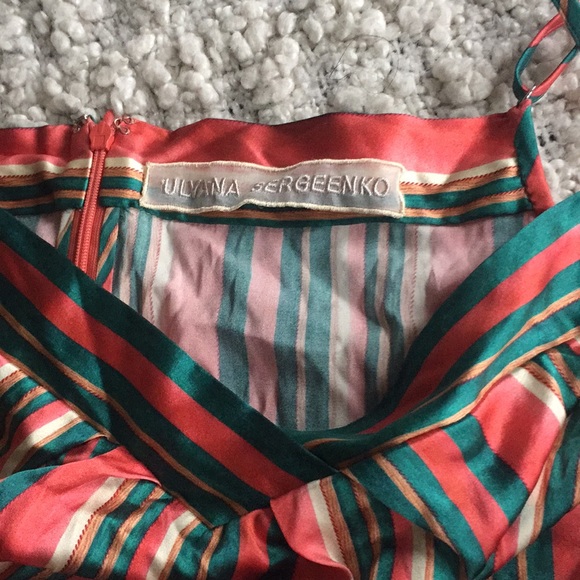 Ulyana Sergeenko Silk Striped Jumpsuit - Picture 4 of 6